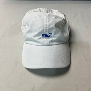 Vineyard‎ Vines White Baseball Cap Hat Blue Whale Logo Adjustable Preppy Coastal